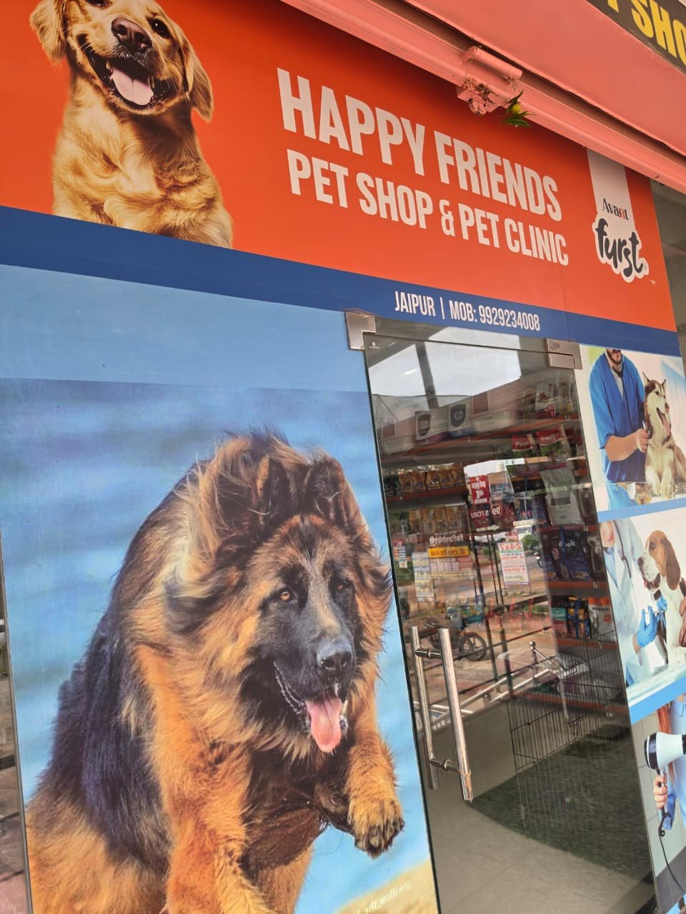 Happy Friends Pet Shop & Clinic storefront in Jaipur